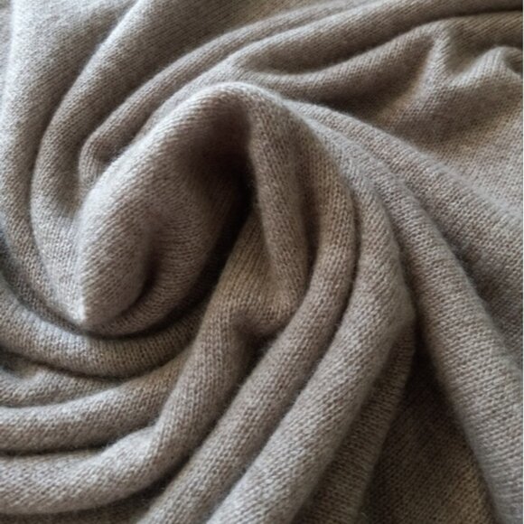 J. Crew Cashmere Wool Poncho In Heather Birch Tan OS Quiet Luxury - Picture 5 of 15